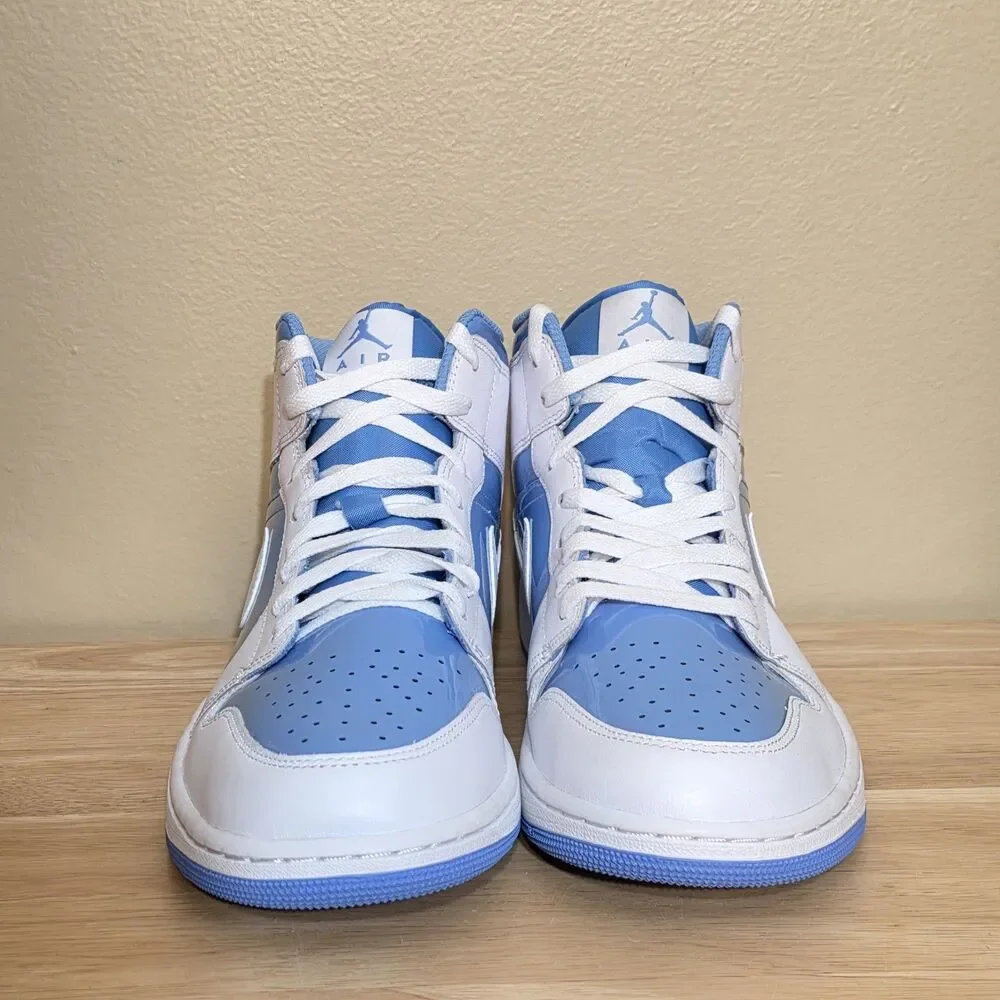 Nike Air Jordan 1 Mid SE Shoes White Legend Blue FZ2142-114 Men's Size 10.5